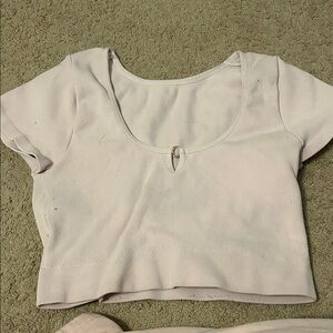 Aerie Light Pink Crop Top